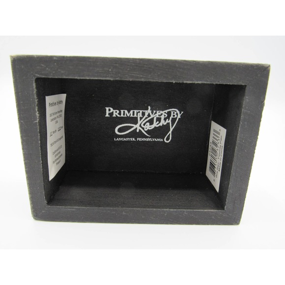 NEW w/ Tag Favorite Pain Primitives by Kathy Floral Trimmed Box Sign 4" by 3" - Picture 5 of 12